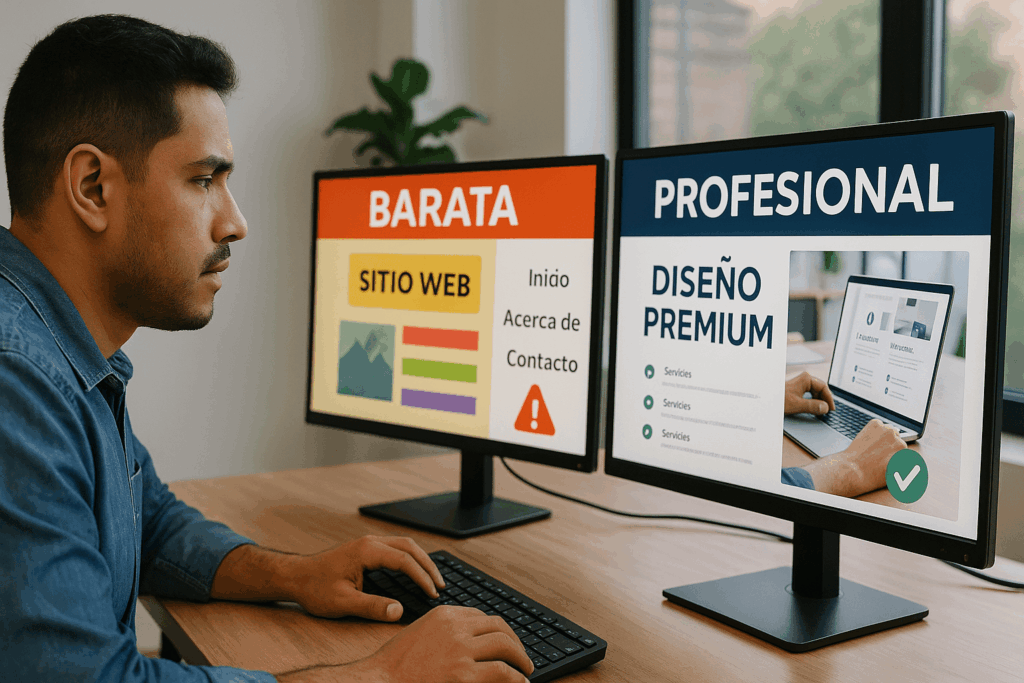 ¿Qué es una página web profesional