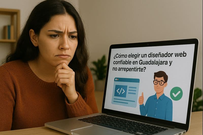 Cómo elegir un diseñador web confiable en Guadalajara y no arrepentirte