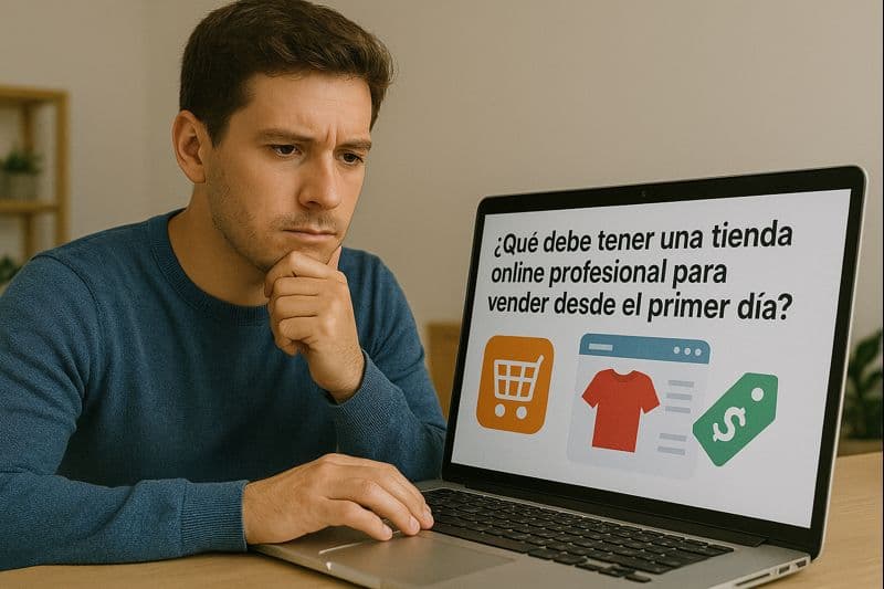 Qué debe tener una tienda online profesional para vender desde el primer día