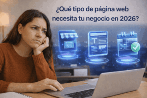 Qué tipo de página web necesita tu negocio en 2026