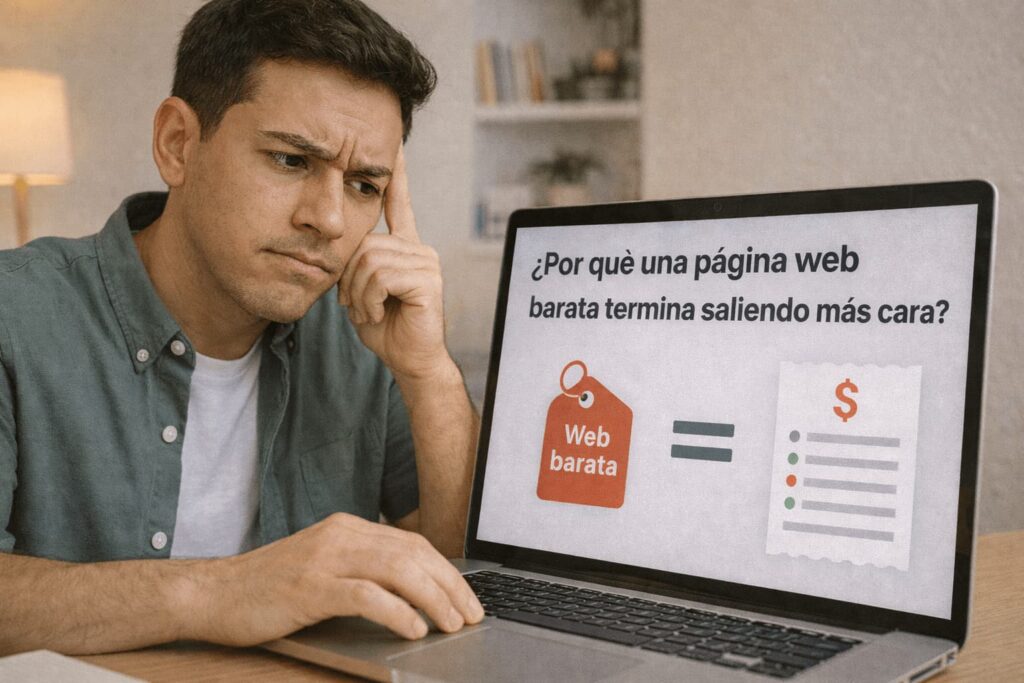 ¿Por qué una página web barata termina saliendo más cara?