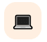 Laptop icon used to represent technology or a tech-related option